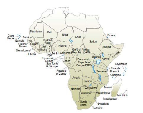 1 GEOGRAFSKA OPREDELITEV PODSAHARSKE AFRIKE Z geografskega stališča je Podsaharska Afrika regija oziroma območje, ki leži južno od puščave Sahara, vključuje pa tudi države Severovzhodne, Vzhodne in