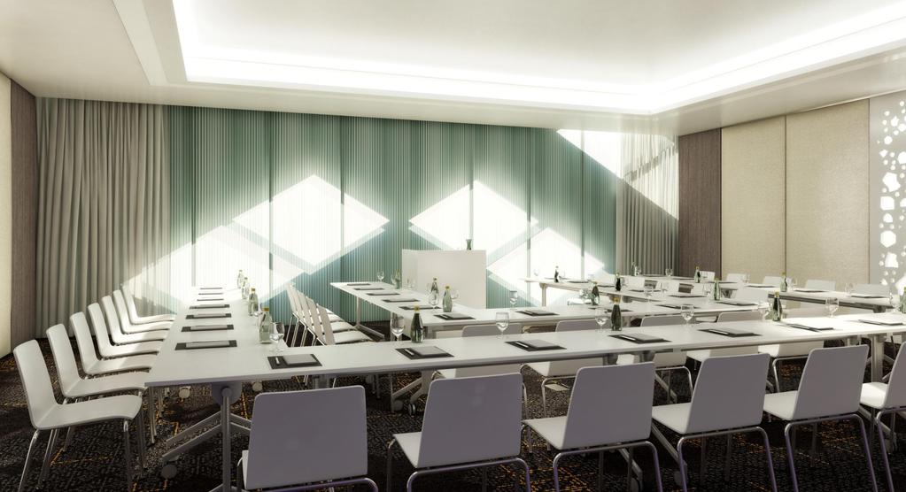 MEETING ROOM Extensive conference centre featuring 17 flexible meeting rooms with capacity up to 170