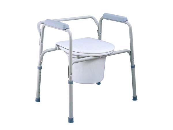 Seat Seat Seat Width Depth Capacity 600079 842106000795 16"- 23" 23" 18" 400 LB THREE - IN - ONE COMMODE CHAIR Made of powder coated steel frame