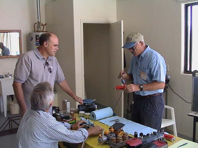 Nick Buchholz demonstrated battery and remote control installation