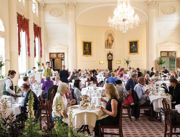 Access Statement for the Roman Baths 9 Catering Elegant restaurant in the historic Pump Room, on the ground floor, with moveable seating and most tables with central support columns, giving good