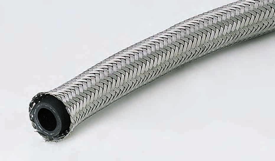 XRP STAINLESS STEEL OVERBRAID For use on vacuum lines, fuel lines, radiator hose, heater hose, power steering hose, AC lines or