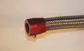 Overbraid provides added abrasion resistance and dressup styling but does not change the performance characteristics of the hose