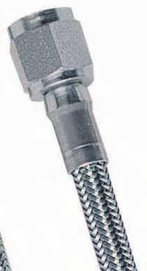 TEFLON HOSE - STAINLESS WIRE BRAIDED Designed specifically for racing vehicles, our stainless braid protected Teflon extruded brake hose can be used for improved brake pedal feel and better brake