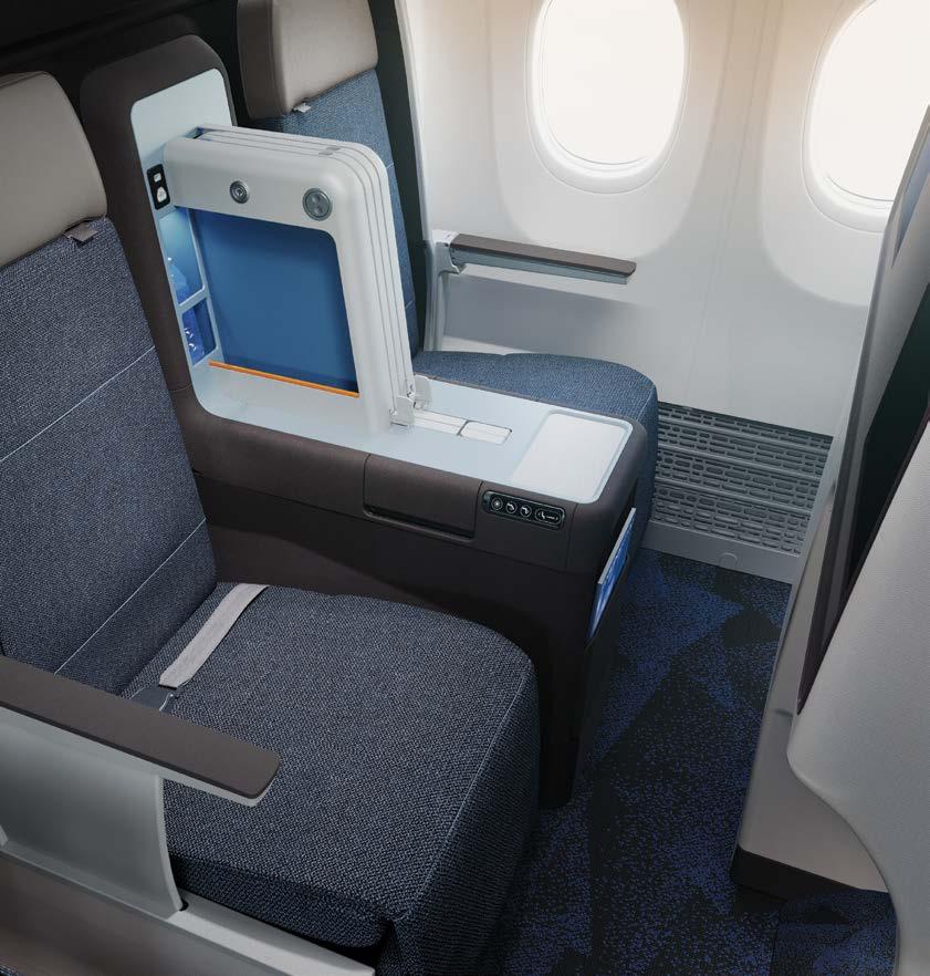 Space & privacy In the flydubai MAX business class cabin, passengers enjoy a spacious environment on board.