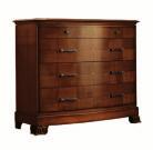 104 RIVA collection Comodino 2 cassetti con piede foglia 2 drawer bedside table with carved leaf feet Comodino 2 cassetti con piede liscio 2 drawer bedside table with standard feet art.