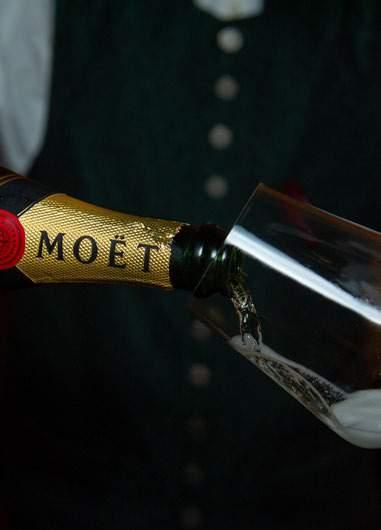 Saturday 13 July MOËT CHAMPAGNE DINNER Five course gourmet meal with