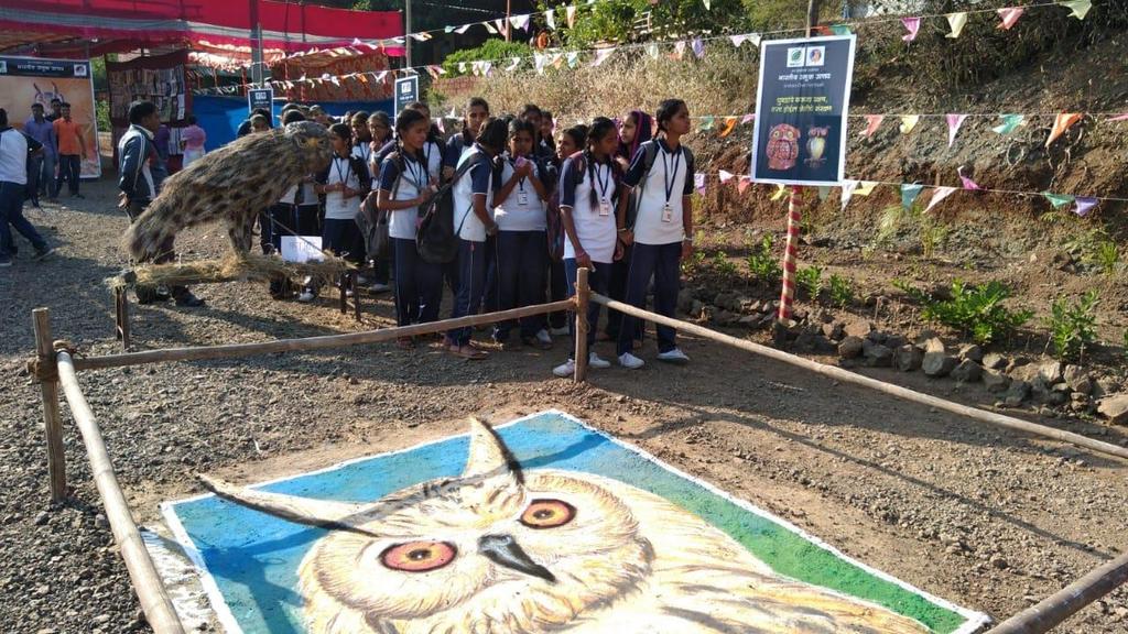 Indian Owl Festival 2018 - held at Pingori village in Purandar taluka of Pune, Maharashtra It was organized by Ela Foundation to create awareness on owl conservation It was the country s first owl