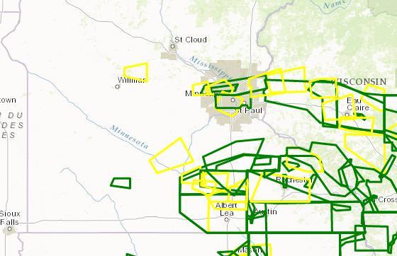 Below is a cumulative summary of the Flood Warnings (green) and Severe Thunderstorm Warnings (yellow) issued from