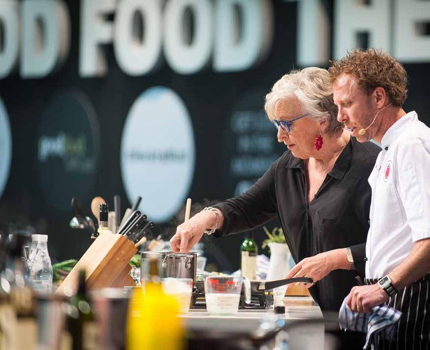 THE FEATURES At the show Good Food Theatre, presented by Ilve Previous stars of the show have included Jamie Oliver, Gordon Ramsey, Ainsley Harriott, Matt Moran, George Calombaris, Manu Feildel, Gary
