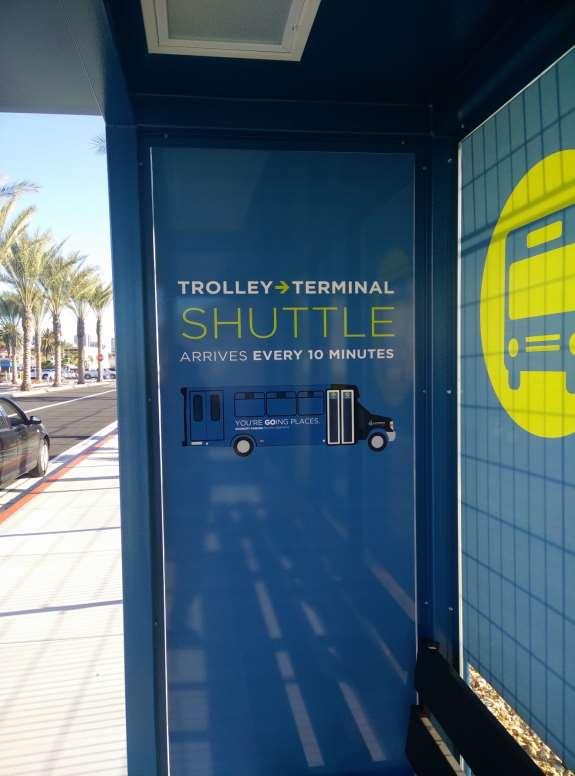 Figure 21 Trolley to Terminal Signage at Terminal
