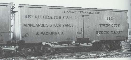 This allowed re-icing or refilling the charcoal heaters enroute without disturbing the loaded freight. Celery being loaded for shipment east. Note the thick stair stepped doors.