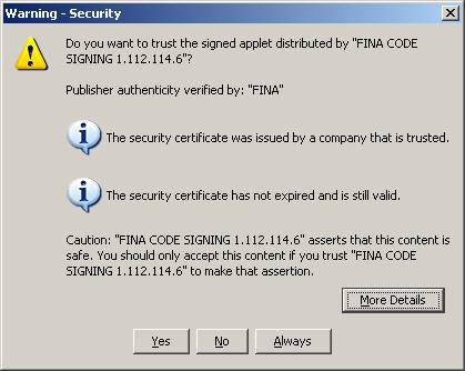 unos korisničkog imena (username) i lozinke (password) za pristup proxy serveru (slika 19)!