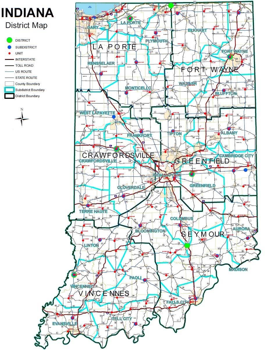 Attachment 1 GS Program Policy Attachment 1 INDOT District Office Information Crawfordsville District 41 West CR 300 North Crawfordsville, IN 47933 westcentralind