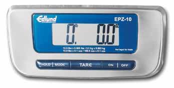EPZ-10 Features: NSF Certified Stainless steel construction Reads in pounds, ounces, or grams Large 12 ¼ x 12 ½ (31 cm x 31.7 cm) platform EPZ-5 (5000 x 2g) capacity EPZ-10 (10.0 lbs x 0.005 lbs, 5.