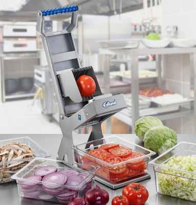 Kitchen Equipment/Prep NEW! ARC! XL Manual Fruit & Vegetable Slicer Edlund s new ARC! XL stainless steel manual slicer takes on the big guys that other slicers are afraid of.