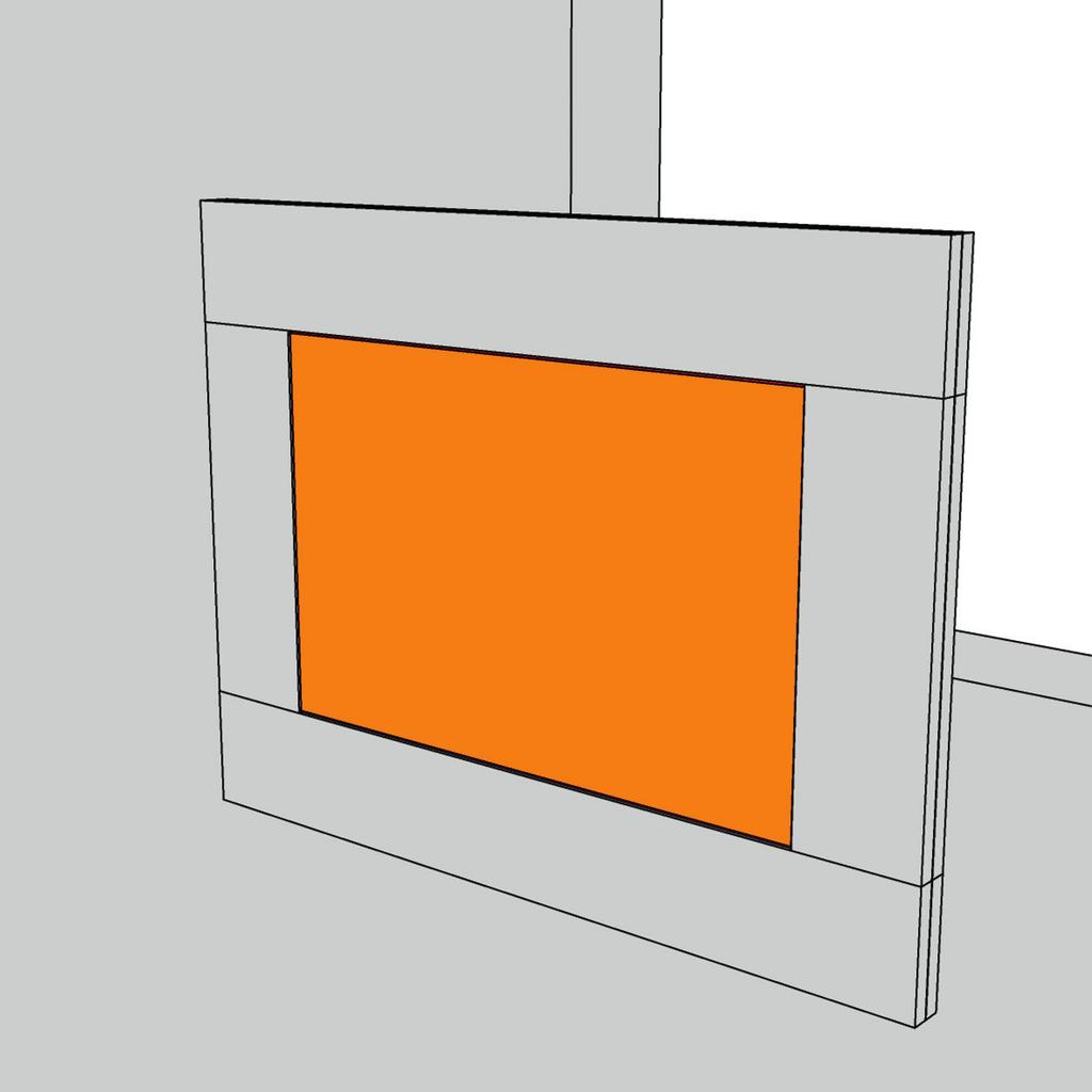 Okvir od ploča i obloga (obavezno samo u zidovima manje debljine od 150