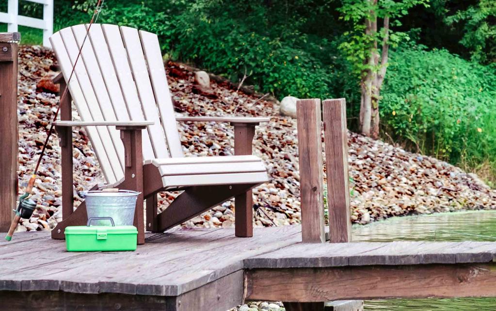 Lakeside Adirondack Chairs in (L-R) Lime