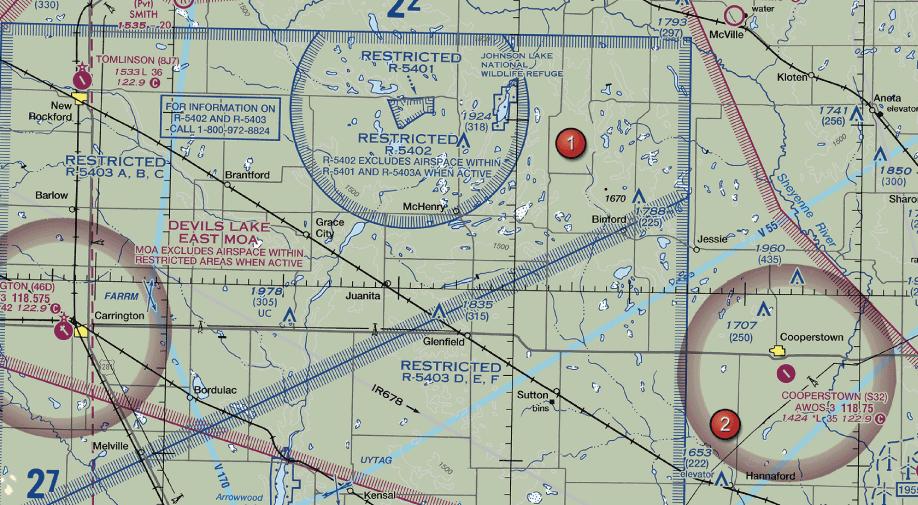 QUIZ QUESTIONS - Airspace 1. You have been asked to inspect the tower just north of Binford. What restrictions should the Remote PIC be concerned to operating the suas? A. None.