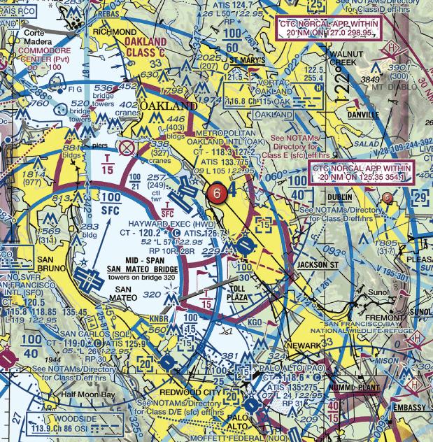 21. What airspace is Hayward Executive in? A. Class D B. Class B C. Class C 22.