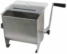 Stainless Steel Blade Non-Slip Suction Cup Feet 180 Watt 4 Gallon Stainless Steel Meat Mixer Mixes 17 Lbs Of Meat Stainless
