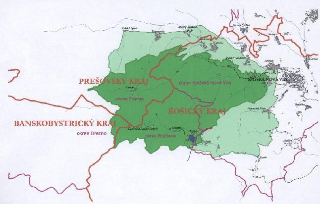 Obr. 8: Územie Národného parku Slovenský raj 2.