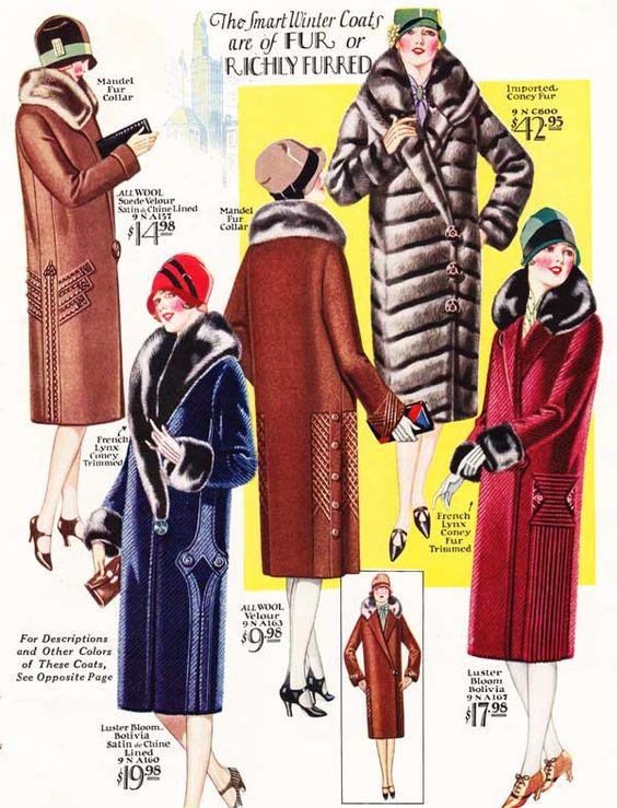 Women s Winter Coats of! 1930 s... Unlike today, when a girl can choose (or thrift, or make) several coats in one season, our counterparts in the 1930s would have to choose very wisely.