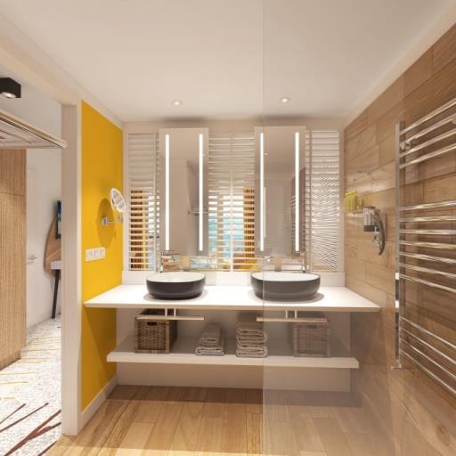 Rooms in yellow or