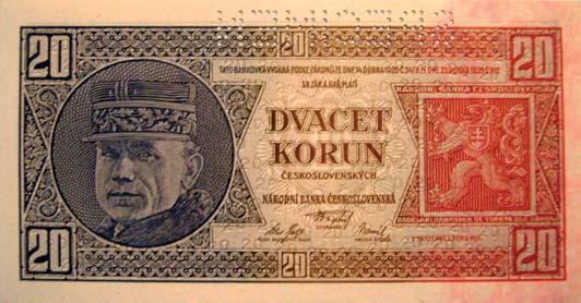Koncom roka 1929 došlo k uzákoneniu vzájomného pomeru československej koruny k zlatu, stanovením kurzu Kč Národnou bankou Československa na úrovni 44,58 miligramov rýdzeho zlata, čo zodpovedalo