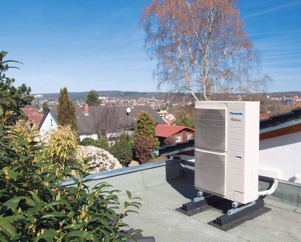 Kako radi toplinska pumpa zrak-voda Vanjska jedinica: koristi besplatnu energiju vanjskog zraka i pomoću hidrauličkog modula dovodi je u unutrašnjost kuće.