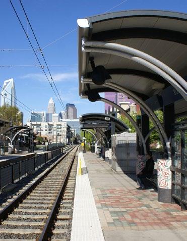 Riders can board from 26 stations (11 of which are park and rides) and easily access The Collective seven days a week. During peak hours, trains run on the Blue Line Extension every 7.5 minutes.