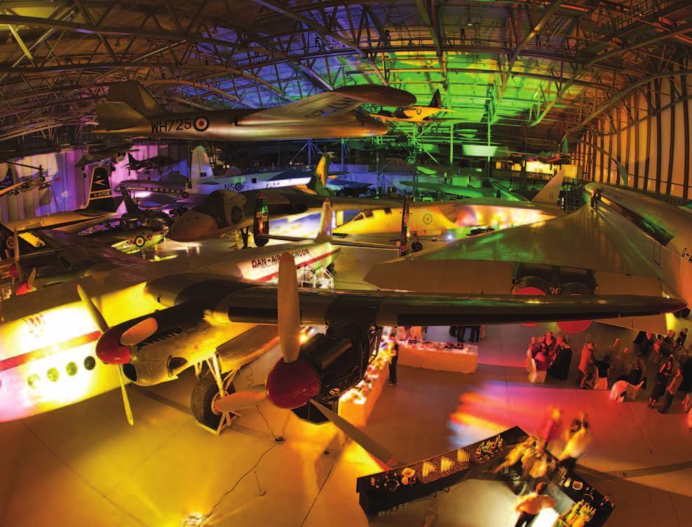 EVENING EVENTS IN AIRSPACE AirSpace is a stunning exhibition, telling the story of British and Commonwealth aviation from the earliest pioneers to the latest contemporary technology.