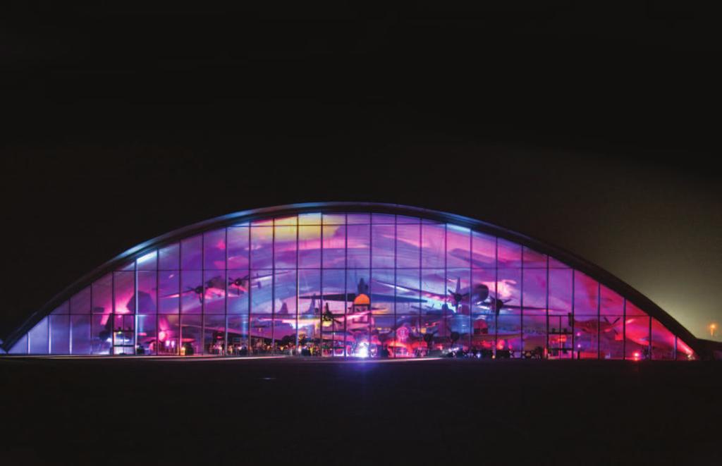 evening Events in the american air museum Offering premium evening events that guests will remember forever, the award winning American Air Museum was designed by Lord Foster and has been delighting