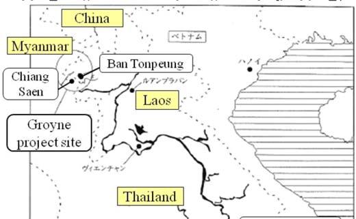 3) Nhiều mỏ hàn để tăng độ nhám Sông Mekong/ Ban Tonpheung, Bokeo,