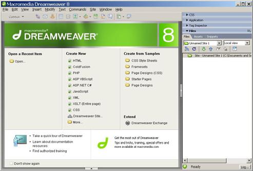 5. Macromedia Dreamweaver Programiranje za Internet 5.1.