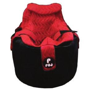 Firstly attach the Bolster Support to the Bean Bag, mating up the Velcro on both