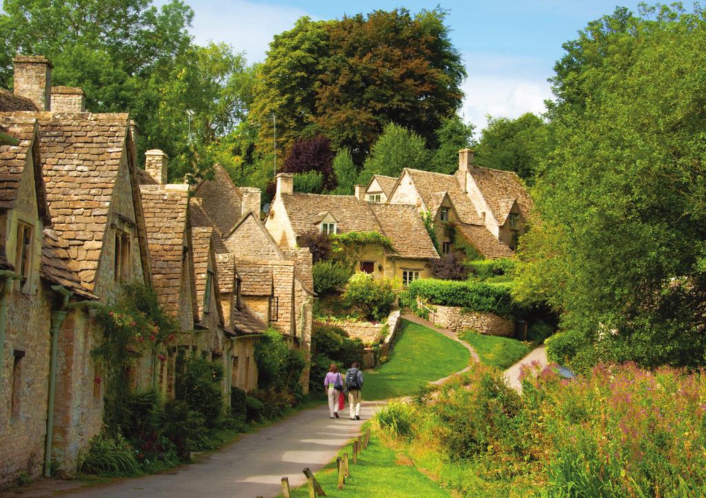 A typical village scene in England s beautiful Cotswolds region, which we visit on Day 10 Late afternoon we return to our hotel and dine there tonight.