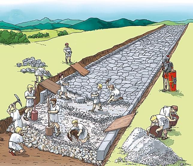 3.1. CESTOVNI PROMET Prve ceste javljaju se prilično rano. Njihova pojava datira još iz starog vijeka u Babilonu još prije gotovo 5.000 godina. Osobito su ih u starom vijeku razvili Rimljani.