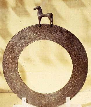 Numbers of bronze tripod cauldrons were dedicated at Olympia, as symbols of victory Bronze tripod cauldron, partially reconstructed, c. 750 BC Basel inv.