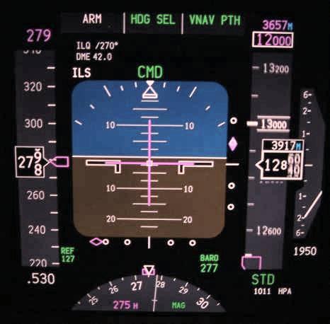 Pilot s Primary Flight Display Selected Altitude (Here: 12000 ft
