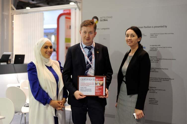 The organisers awarded certificates to sponsors, partners and exhibitors who stood out with