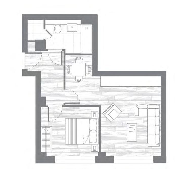 9 sq.m. 483 sq.ft. iving/dining inc kitchen 5.6 x 4.6m 18 3 x 15 0 Bedroom 3.3 x 2.