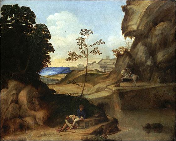 23 Slika 8: Giorgione, Il Tramonte, 1505 (Wikipedia, 2007) 3.