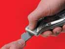 RETRACTABLE KNIFE Ergonomic rubber grip handle with Quick-Change blade mechanism.