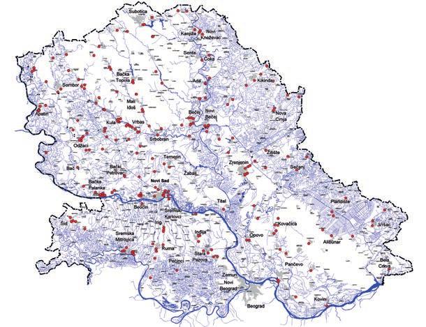 POLLUTERS IN VOJVODINA The spatial distribution of concentrated sources of pollution There are 497 registered polluters on the territory of Vojvodina: Industry 326 Food industry 118 Agriculture 113