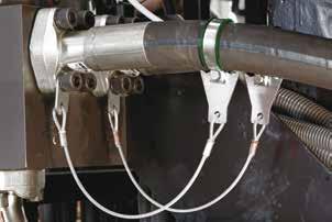 As a matter of fact, thanks to the Stapf/ex system, the hose is secured to the plant by means of a cable protecting both the operators and components.