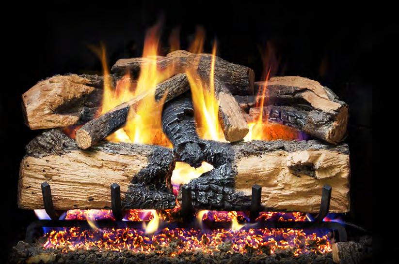 Charred Series CHARRED SERIES NEW G52 RADIANT FYRE gas log system With enticing dancing flames, you can feel the warmth of