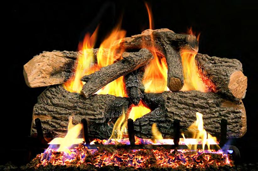 Molded with an exclusive fiber enhanced refractory ceramic mixture, these handcrafted logs showcase the crisp Charred