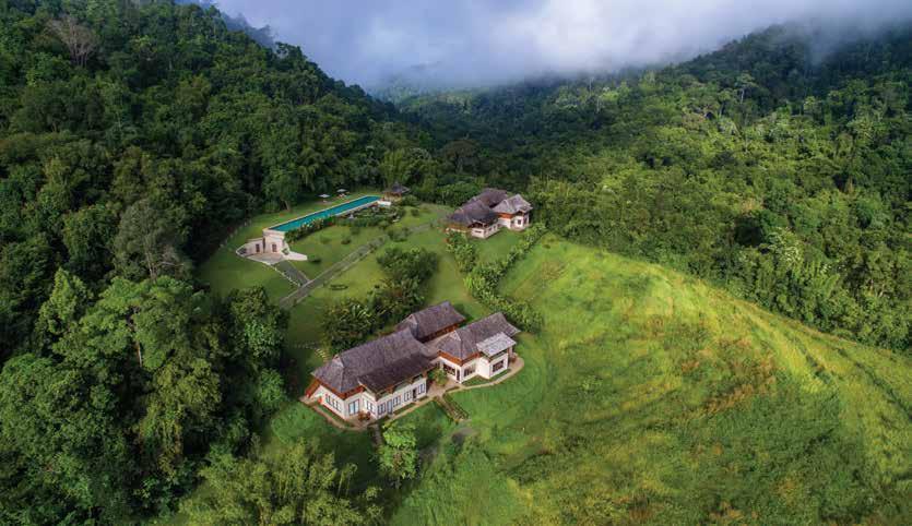 boutique villas and suites nestled among the forests and
