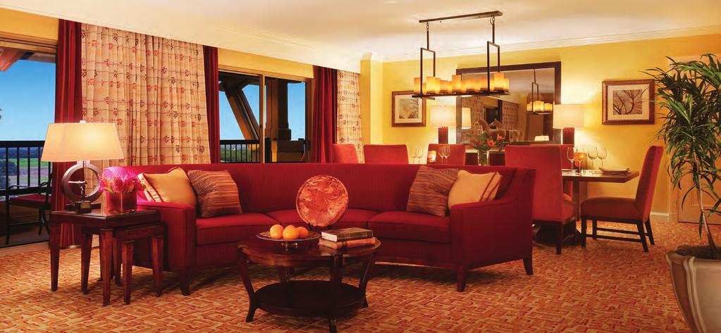 Luxury Suites Our 21 Luxury Suites are 1,000 square feet of luxurious
